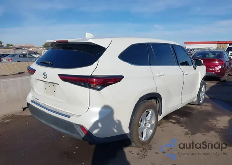 2021 Toyota Highlander L z USA, uszkodzony, nr VIN 5TDCZRAH0MS522593